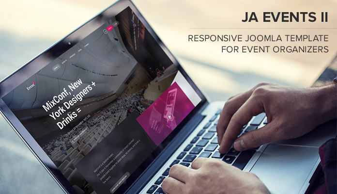 Review: JA Events II - Joomla template for event